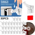 10-50 Pack Child Cabinet Locks Baby Proofing Safety Cabinets Drawers Appliances