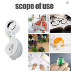 40x Loupe Magnifier With Led Light 25mm Hd Illuminated Loupe Jewelry