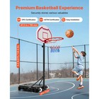 Mobile Outdoor Basketball Goal System With Rolling Base For Backyard Play