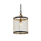 Jonathan Y 10  Metal Elena Lantern Pendant  includes Led Light Bulb  Black 