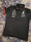 Mercedes Benz Amg Petronas Black Polo Shirt Racing Formula F1 Men s Size Medium