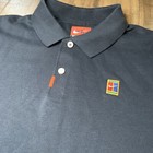 Nike Polo Black Tennis Dri-fit Short Sleeve Shirt Cj9524-010 Mens Size Small New
