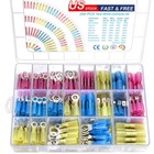 250x Heat Shrink Wire Connectors Electrical Ring Fork Spade Crimp Terminals Kit