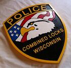 Police Combined Locks 3d Routed Plaque Wood Patch Plaque Sign Award Custom 
