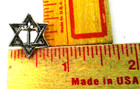 6 Point Star Pin W cross Jewish Religious Collectible Memorabilia