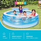Intex Swim Center Inflatable Family Lounge Pool With Built In Bench  open Box 
