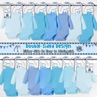 Baby Closet Dividers 8pcs  Denim Themed Wooden Double-sided Clothes Size Hang   