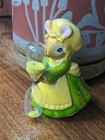 Vintage Josef Originals Lorrie Design Kitchen Mouse Ceramic Egg Timer Hour Glass