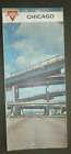 1965 Chicago Street  Road Map Conoco  Oil  Gas Illinois Downtown Streets