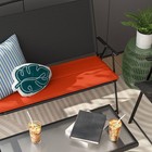 17 x37  Solid Outdoor Bench Seat Cushion Red - Room Essentials