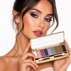9 Colors Glitter Eyeshadow Eye Shadow Palette   Makeup Cosmetic Brush Set New