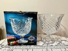 Shannon Crystal By Godinger Tall Footed Punch Trifle Centerpiece Bowl 12   