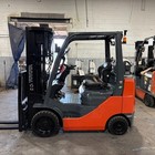 2018 Toyota 8fgcu25 5000lb Used Forklift Lp Gas Quad Mast Sideshift 8972 Hours