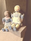 Set Of Two Vintage Bisque Dolls