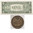  Silver Certificate  1 Note   Indian Cent In Vf Xf Full Liberty  2 Piece Lot 
