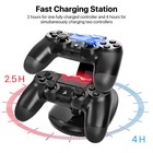 Playstation Ps4 Dual Controller Led Charger Dock Station Usb Fast Charging Stand