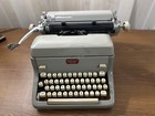 1957 Royal Quiet De Luxe Portable Typewriter Gray Vintage Manual Typewriter