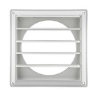 Lambro 363w White Plastic Louvered Vent 8 Inch
