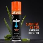 Edge Sensitive Skin Shave Gel For Men With Aloe  Twin Pack  19 Oz