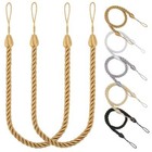 2 Pack Durable Curtain Tie Ropes Holder Tieback Window Tie Backs Home Decoration