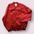 Vintage Men   s Led Zeppelin Rock Concert Tour Satin Jacket 70s Size Xl Rock