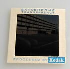 1974 Amatuer Kodak Film Slide Photograph Color Greyhound City Bus Stop Station