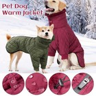 High Collar Dog Pet Winter Jacket Small Medium Large Dogs Padded Coat Waterproof