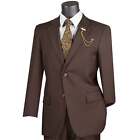 Vinci Men s 2-button Classic Suit W  Adjustable Waist - 36s-56l  5 Colors - New