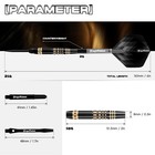 Professional Steel Darts Set - Copper Barrel  Metal Tip - Carrying Case   E