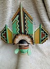 Robert Rivera Beautiful Gourd Art Titled Rainbow Feather Kachina