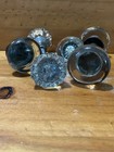Vintage Glass Crystal Door Knob Lot Of 6 Knobs Mixed Architectural Salvage Lot