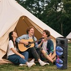 Dual 8  Portable Bluetooth Speaker  Heavy Bass tws fm usb tf aux With Mic remote