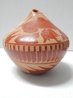 Vintage Jemez Indian Sgraffito Pottery Pot - Angie Tafoya