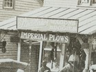 C 1910 Imperial Plows Sign Farm Machinery Auction Real Photo Postcard Rppc