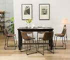 Antique Wood Dining Set   Table   6 Chairs
