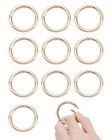 10pcs 2 Inch Round Carabiner O Ring Clip For Bags Diy Jewel Craft 10pcs Golden