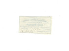 1861 Csa Confederate States Of America  4 Dollar Civil War Bond Coupon Receipt
