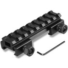 8 Slots Low Profile Scope Riser 0 5 Inch See Through Mount 20mm Picatinny Rail