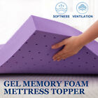 Memory Foam Mattress Topper Pad Twin Full Queen King Size Lavender