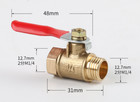 4pcs 1 4  Male Female Npt Brass Ball Valve Water Air Tank Drain Shut Off Usa