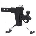 2 5  Receiver 6  8   Drop Adjustable Towing Hitch 2 3 Ball Mount Trailer 25000lb