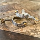 Aj Tack Men s Gal Leg Engraved Spurs