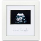 Baby s First Year Collage Picture Frame - Green   White  Keepsake Photo Display