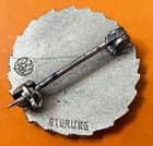 1930 The Travelers Hartford  Conn 100 Thousand Dollar Life Club Sterling Pinback