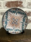 Vintage Neiman Marcus Decorative Heavy Porcelain Pewter Bowl  8  Inlay Design