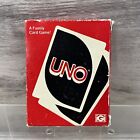 Vintage 1978 Uno Card Game Excellent Condition 1 Deck Sealed W  Instructions