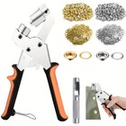Grommet Eyelet Pliers Kit 200pcs 10mm Grommets Grommet Tool Kit For Leather Belt