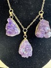 Vintage 3 Pawn Large 1    Natural Amethyst  Tested925 Silver Pendant necklace Rare