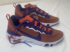 Men s Size 10 Nike React Element 55 Clemson Tigers Ck4796-800 Athletic Shoes