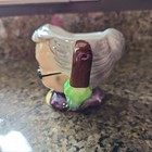 Vtg Ultra Rare Py Figural Cream Creamer Grandma W Umbrella Handle Mint